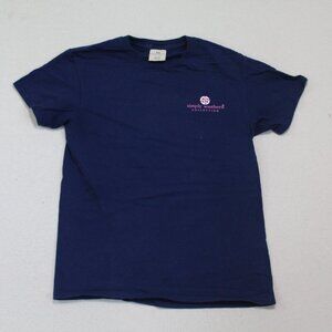 Simply Southern Men Blue Tee Shirt "Camping Is My Happy Place" Size Small